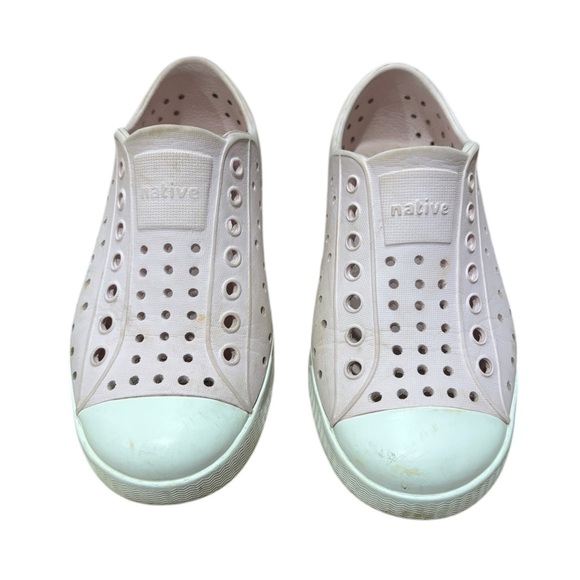 GIRLS NATIVE JEFFERSON Pale Pink Slip On WATER SANDALS SNEAKER SHOES C11 - Picture 1 of 5